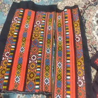 زیح آستین بلوچی گرافدار راسته دوز
