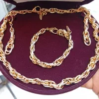 سرویس زیبای رنگ ثابت ژوپینگ روکش طلا آب طلا اصل