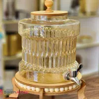 کلمن شیشه ای زیر چوبی