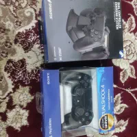 پایه شارژر دستکی دوتایی + یک عدد دستکی