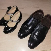 کفش مردانه سایز ۴۰ به همراه کفش دخترانه سایز ۳۲