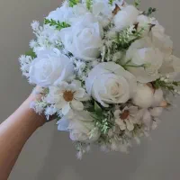 دسته گل عروس مصنوعی با گل های خارجی وارداتی|گل مصنوعی|تهران, تهرانپارس غربی|دیوار
