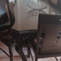 میز غذا خوری ۶ نفره قهوه ایی