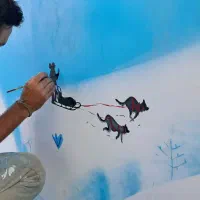 نقاشی دکوراتیو دیوار و سقف