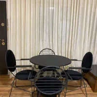 میز ناهار خوردی ۴نفره نو|میز و صندلی غذاخوری|لاهیجان, کوی زمانی|دیوار