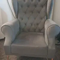 دو عدد مبل تک نفره طوسی