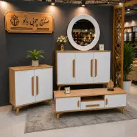 ست ترکیبی کنسول میزتلویزیون جاکفشی ترکیبی زیبا