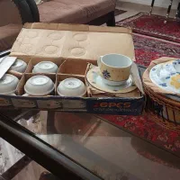 سوپ خوری. گل پنبه ای. و. سرویس چایخوری.|حراج|قم, دورشهر|دیوار