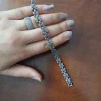 دستبند نقره تایلندی سیاه قلم