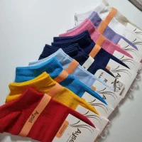 جوراب نخی مینیمال رنگی با کیفیت