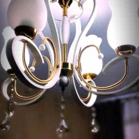 لوستر چهار شعله|لوستر و چراغ آویز|مشکین‌دشت, |دیوار