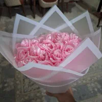 دسته گل ربانی ۲۴ شاخه صورتی|گل مصنوعی|مشهد, سرافرازان|دیوار