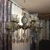 لوستر برنجی|لوستر و چراغ آویز|تبریز, |دیوار