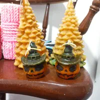 شمع هالووین و جا شمعی|صنایع دستی و سایر لوازم تزئینی|کوهدشت, |دیوار