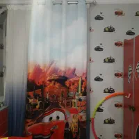 پنل  پرده  پانچ چاپی هازان مک کویین|پرده، رانر، رومیزی|ری, دیلمان|دیوار