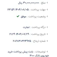 تانک ۳۰۰|خودرو سواری و وانت|تهران, حشمتیه|دیوار
