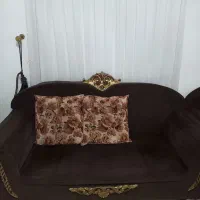 مبل ۷ نفره قهوه‌ای  مدل صدفی