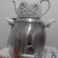 سماور روگازی همراه با قوری|قوری، کتری، قهوهساز دستی|ارومیه, |دیوار