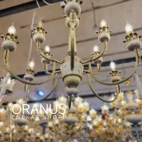 لوستر نئوکلاسیک برنز|لوستر و چراغ آویز|قم, کاسه گران|دیوار