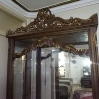 بوفه بزرگ چوب گردو|بوفه، ویترین، کنسول|تبریز, |دیوار