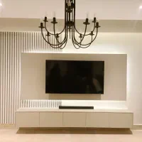 طراحی تی‌وی وال نئوکلاسیک