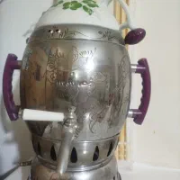 سماور گازی همراه با قوری چینی