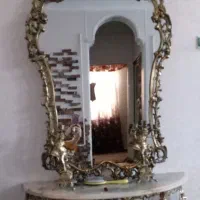 آینه و شمعدان برنز|آینه|باقرشهر, |دیوار