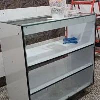 ویترین شیشه ای مغازه mdf