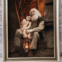 تابلو فرش چهره با نخ ابریشم مصنوعی|تابلو فرش|اهواز, امانیه|دیوار