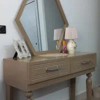 میز آرایش دوتا کشو به همراه آینه