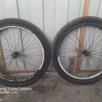 لاستیک و رینگ دوچرخه ۲۶ جلو وعقب دست دوم