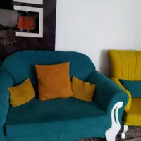 مبل ۷ نفره همراه با ۳ میز جلو مبلی