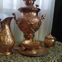 سماور زغالی و قهوه ساز و چای ساز
