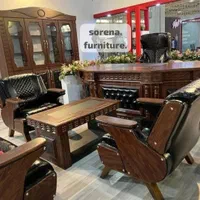 تولید میزمدیریت ال مبل چرم اداری صندلی گردان کانتر|دفتر کار|ساوه, |دیوار