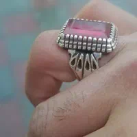 انگشتر نقره کار دست خوش رکاب