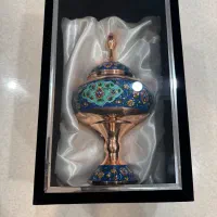شکلات‌خوری مسی میناکاری آقاجانی نو با جعبه نفیس|صنایع دستی و سایر لوازم تزئینی|تهران, جنت‌آباد مرکزی|دیوار