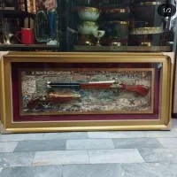 تابلو شیک و آنتیک، دو قاب، پشت مخمل