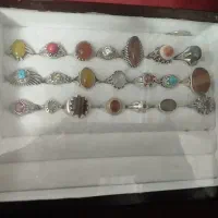 سلام 21عدد انگشتر نقره مفت