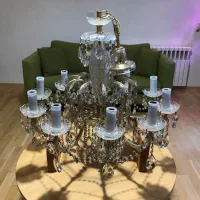 شش لوستر کریستال قدیمی خارجی|لوستر و چراغ آویز|تهران, میرداماد|دیوار