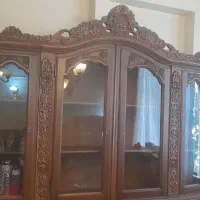 بوفه ویترین تمام چوب منبت کاری شده|بوفه، ویترین، کنسول|تهران, شادمان|دیوار