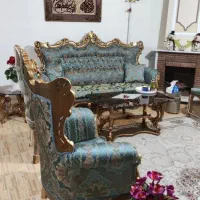 مبل سلطنتی ۹نفره همرابا غذاخوری ۸نفره در حد صفر|مبلمان خانگی و میز عسلی|خوی, |دیوار