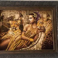 تعدادی تابلوفرش به انضمام یک عددساعت|تابلو فرش|رشت, کاکتوس|دیوار