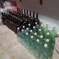 بطری شیشه ای پنج لیتری|ظروف نگهدارنده، پلاستیکی، یک‌بارمصرف|دزفول, |دیوار