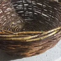 عتیقه سبد چوبی قدیمی