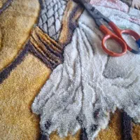 پرداخت برجسته تابلو فرش