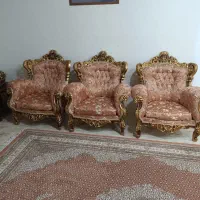 مبلمان ۹ نفره با دو دست عسلی