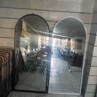 آینه ایستاده فلزی گنبدی