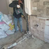 تخریب کنده‌کاری.لوله فاضلاب آب برق گاز.ازانترازهمه