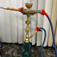 قلیان حاج اوقلی قدیمی برنجی اصل