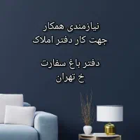 جذب همکار در دفتر املاک باغ سفارت